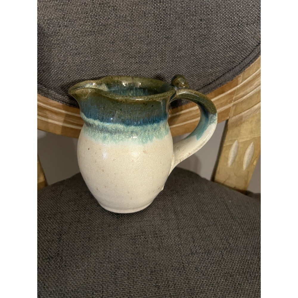 Indian Mountain Pottery Watts Signed brown Speck 5.75" Pitcher Creamer Jug